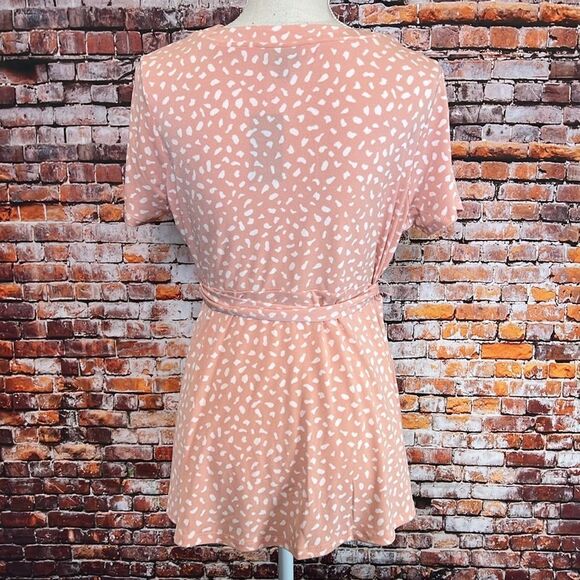 NWT Torrid Crepe Wrap Peplum Blouse - Picture 5 of 8